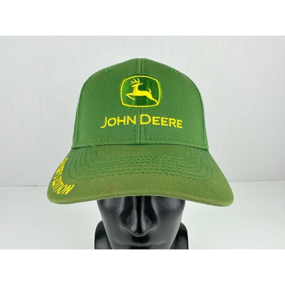 John Deere Owners Edition Green Yellow Strapback Baseball Cap Hat NEW